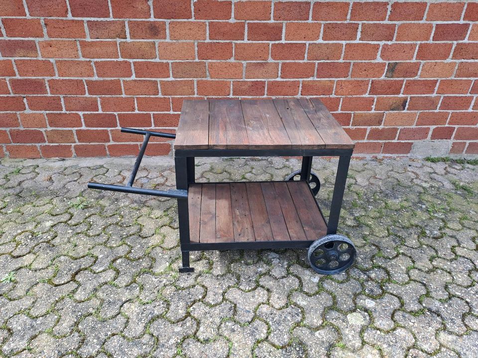 Grilltisch Industrial Tisch Beistell Outdoor Grillwagen Terrasse in Stuhr