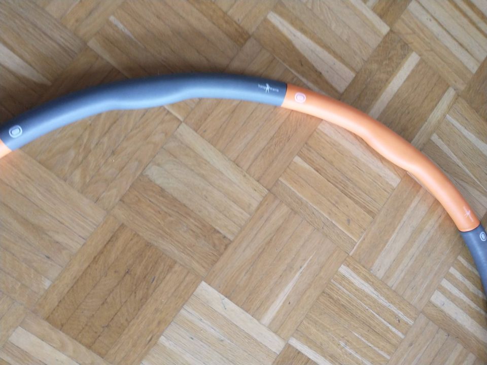 HOOPOMANIA Hula Hoop Reifen - Weight Hoop 1,5kg (orange, grau) in Zirndorf