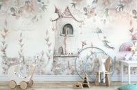 Wandtapete Kinderzimmer: Prinzessin im Turm mit Blumen Berlin - Friedenau Vorschau