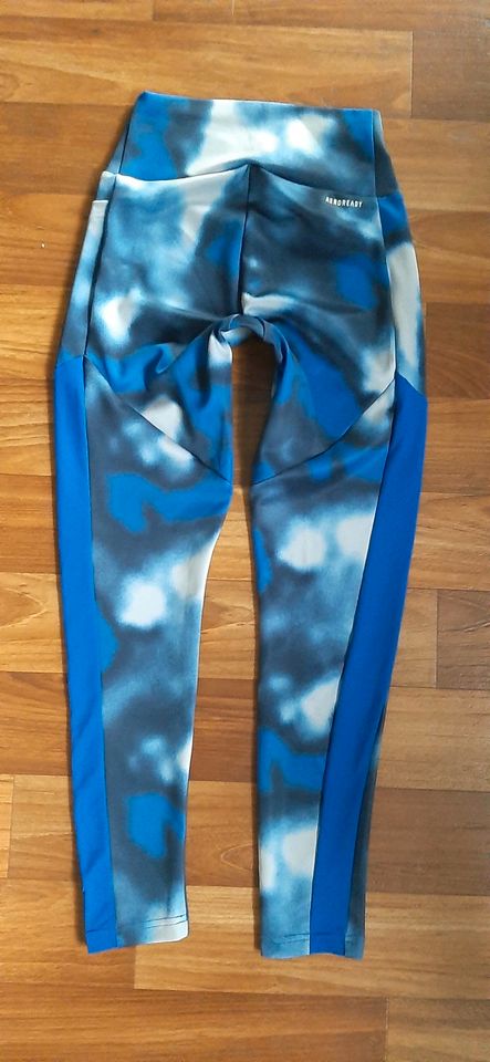 Laufhose Lauftights Sporthose Adidas XS 34 164 blau grau in Oldenburg in Holstein