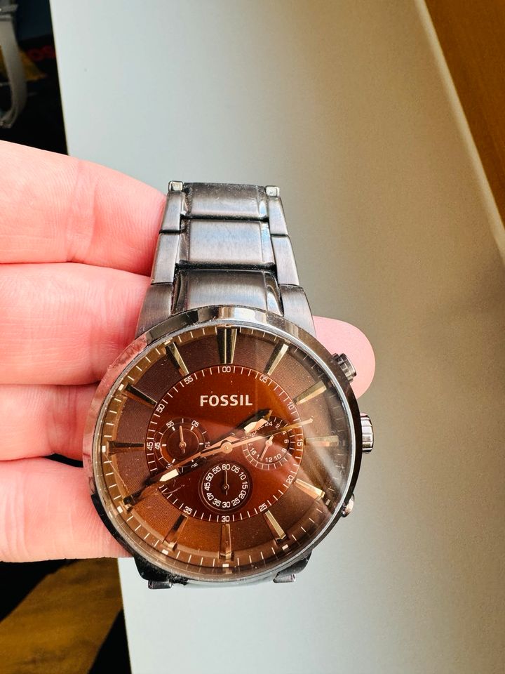 FOSSIL Uhr Kupferfarben mit Metallband in Oberthal