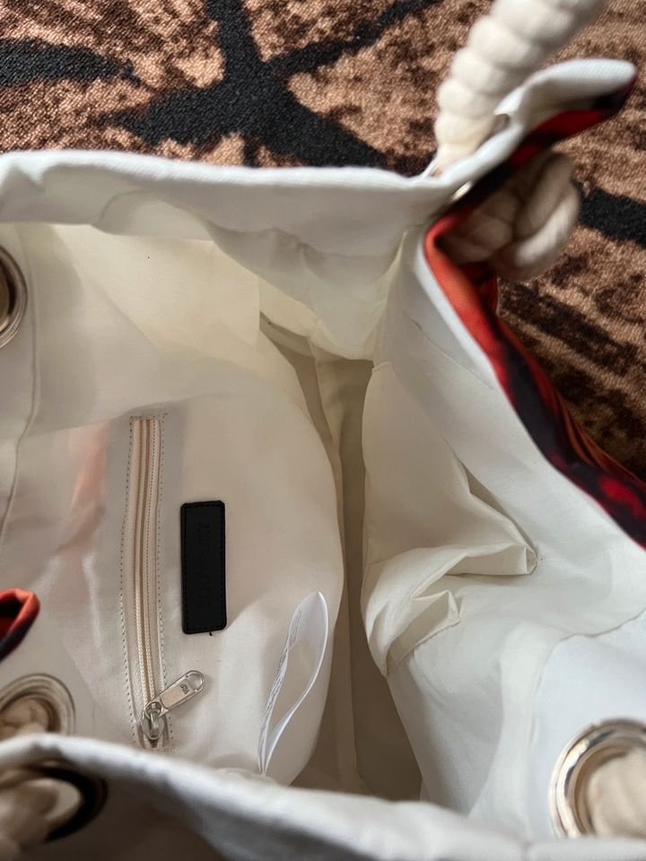 Bodyflirt Tasche Shopper Stoff Tiger Kordel in Nürnberg (Mittelfr)