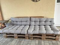 Großes Gartenmöbel Lounge / Paletten Set mit Polster Bayern - Grafengehaig Vorschau