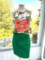 Zara ärmelloses Sommershirt grünorange gr L Baden-Württemberg - Vellberg Vorschau