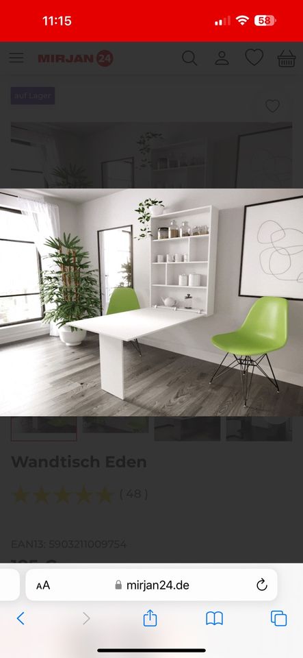 Esszimmer wandtisch in Hannover