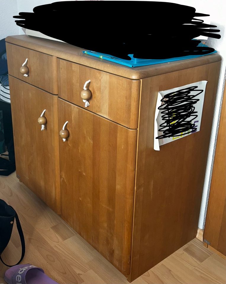 Schrank-Set mit 2 kleinen Regalen und Kommode in Mühlheim am Main