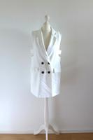 Zara Basic Smoking Blazer Kleid ärmellos weiß Gr. S 36 38 Neuhausen-Nymphenburg - Neuhausen Vorschau