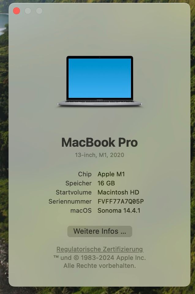 MacBook PRO 13,3" M1 / 16 RAM / 2 TB Festplatte in Berlin