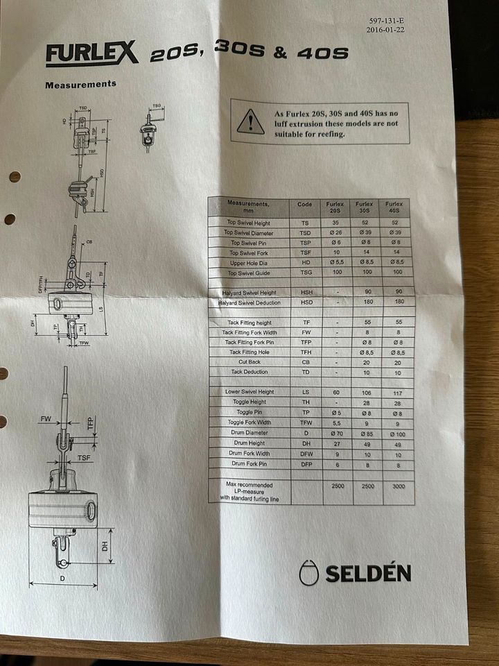 Rollfock, Toppwirbel, Fallschlitten, Rolle, Varianta, Vorsegel in Berlin