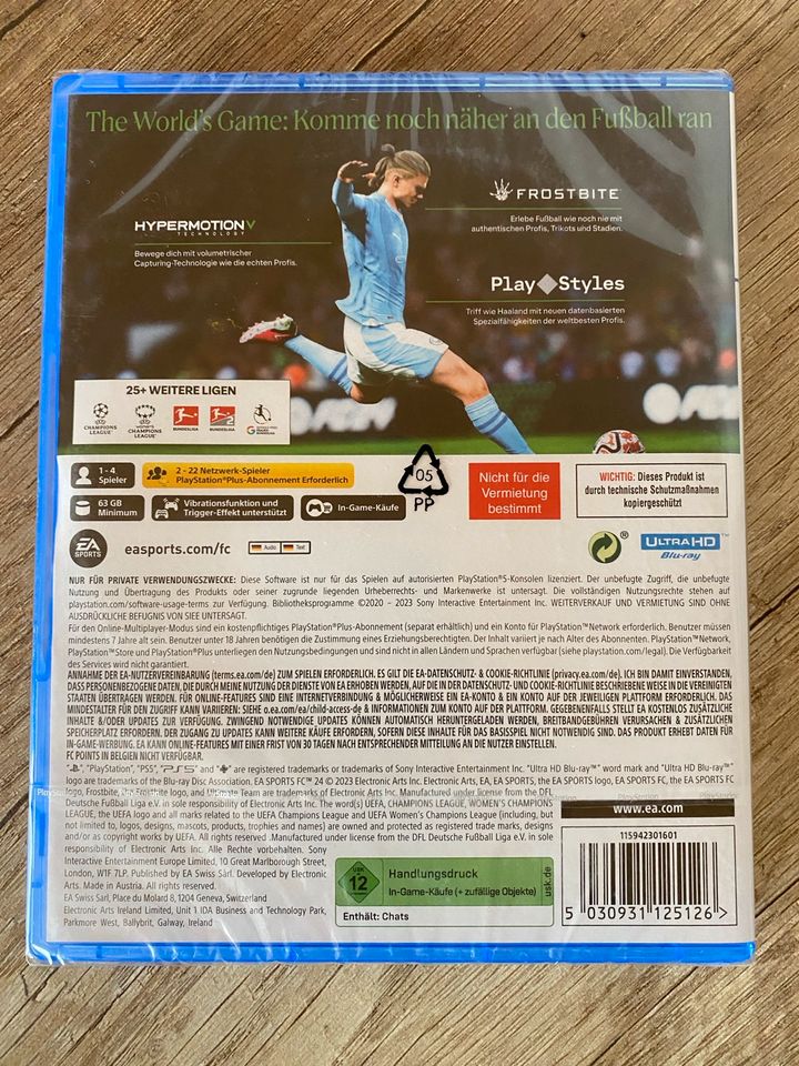 FC 24  EA Sports PS5 Spiel NEU in Gerdau
