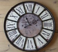 große Wanduhr Uhr ca. 59 cm Durchmesser Vintage Stil Hessen - Hainburg Vorschau