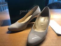 Paul Green Lackpumps Pumps Hochzeit Brautschuhe 6,5 39,5 Beige Kiel - Mitte Vorschau