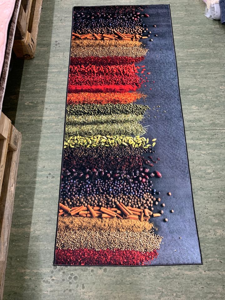 Restposten Küchenläufer Läufer Teppich ca. 60 x 150 cm Stoff