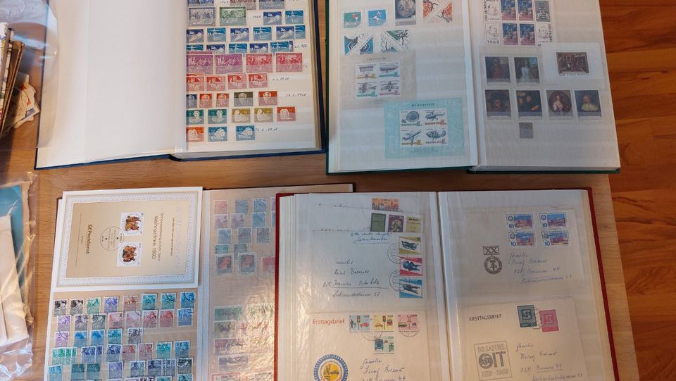 Briefmarkensammlung diverse und Ersttagsbriefe etc. in Weyhe