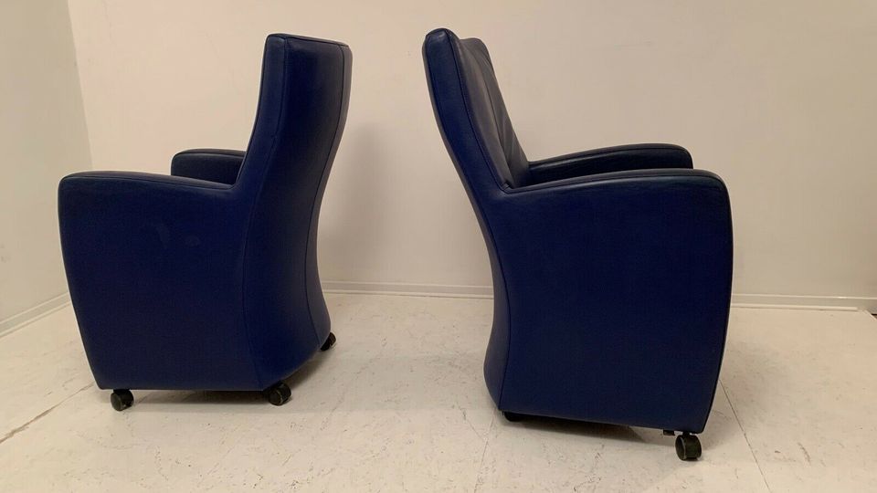 LeoLux Design Lounge Sessel Leder blau in Dortmund