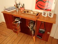 Vintage Upcycling Holztisch Schreibtisch Schminktisch Tisch 1950 Harburg - Hamburg Eißendorf Vorschau