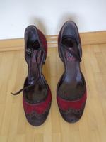 Pumps, braun, rot, Cox, Wildleder, Größe 37 Hessen - Karben Vorschau