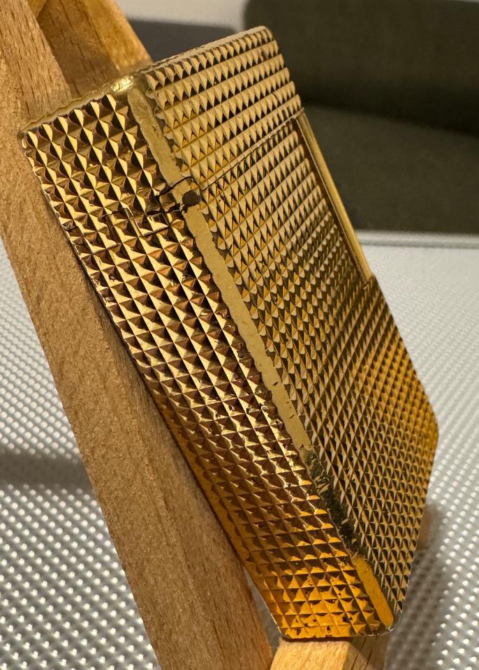 S. T. Dupont Feuerzeug Linie 1 Carré - groß - Gold 20 µ Vergold. in Köln