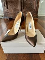 Jimmy Choo High Heels, Gr.36, Dunkelbraun Metallic Düsseldorf - Pempelfort Vorschau