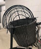 Hundefahrradkorb, Rattan, anthrazit mit Gitter Sachsen - Torgau Vorschau