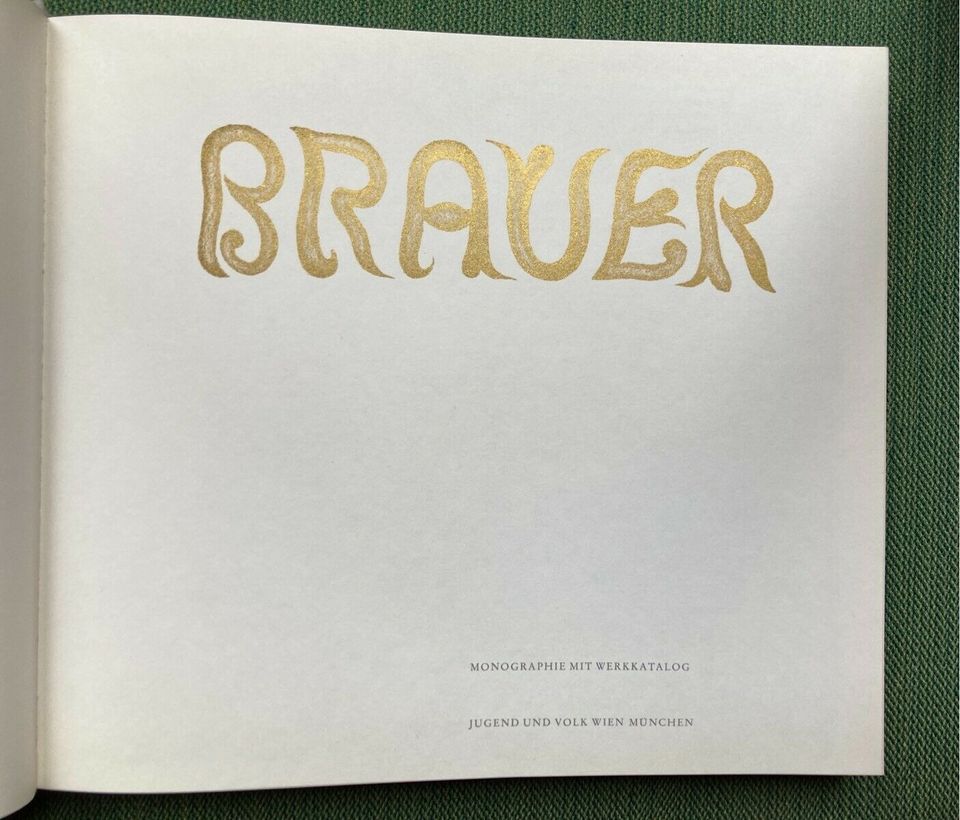 Kunstkatalog BRAUER 1972  Monographie mit Werkkatalog in Wiemerstedt