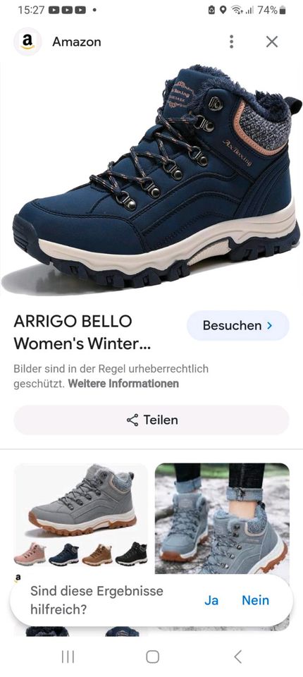 Arrigo Bello Winterstiefel / Wanderschuhe / Arbeitsstiefel, Gr 41 in Bissendorf