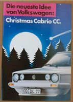 Prospekt VW Volkswagen Golf I Christmas Cabrio CC 1985 Nordrhein-Westfalen - Mönchengladbach Vorschau