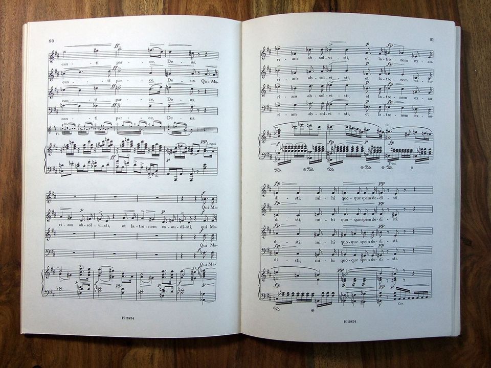 Antonin Dvorak: Requiem op. 89 Klavierauszug, Prag 1988 in Havelaue