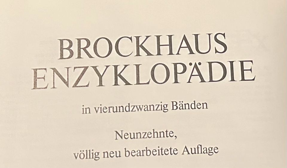 Brockhaus Enzyklopädie in Duisburg