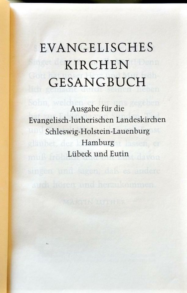 Evangelisches Kirchengesangsbuch in Kölbingen