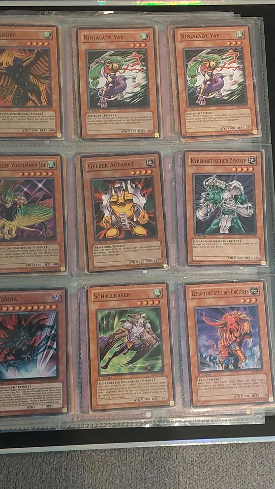 Yu GI Oh Album mit Karten 217 Karten Anime Manga in Freudenberg