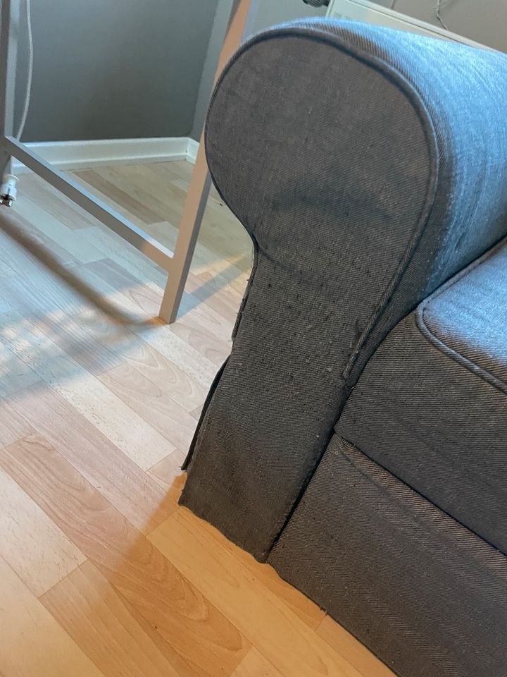 IKEA Ektorp Eckcouch 3 Sitzer mit Ottomane recamiere L Couch in Nettetal