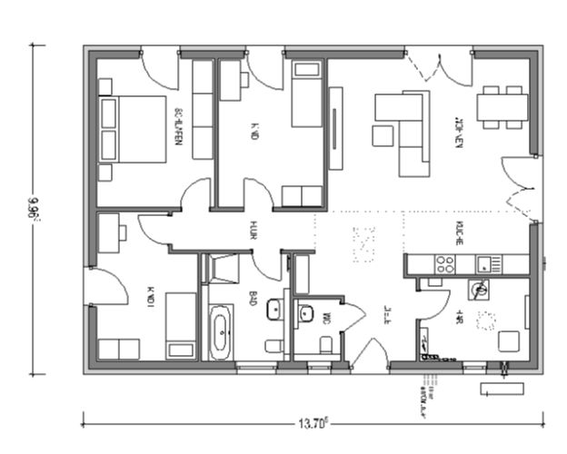 Aktionsbungalow - 112 m² - 3 Monate Bauzeit - voll ausgestattet - Heinz von Heiden GmbH Massivhäuser in Schwielochsee