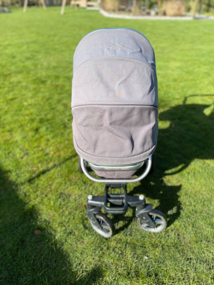 Joolze Geo 2 Kinderwagen Kombikinderwagen grau grey viel Zubehör in Löningen