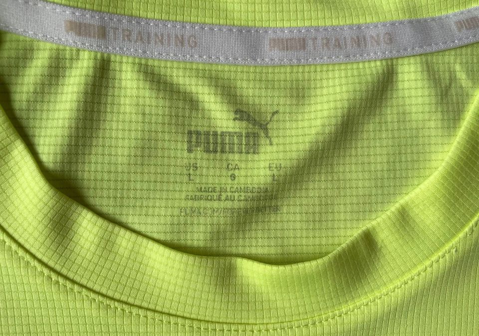 Puma Sport T-Shirt Herren, Dry Cell, neon-gelb, Gr. L in Dresden