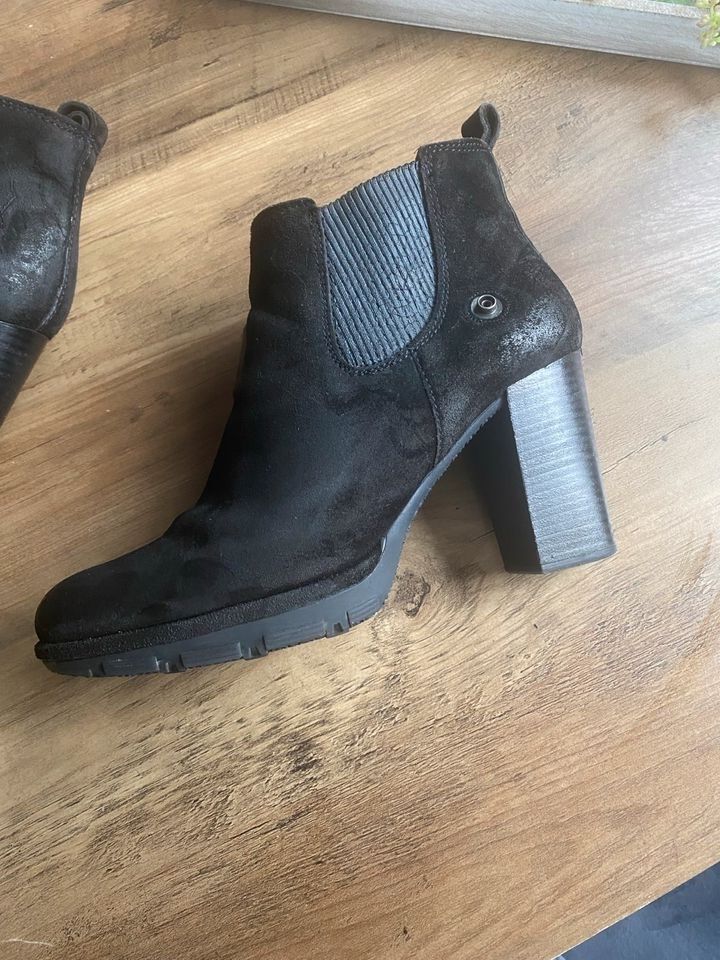 Mjus Chalsea Stiefelette Stiefel schwarz gr.41 Leder in Andernach