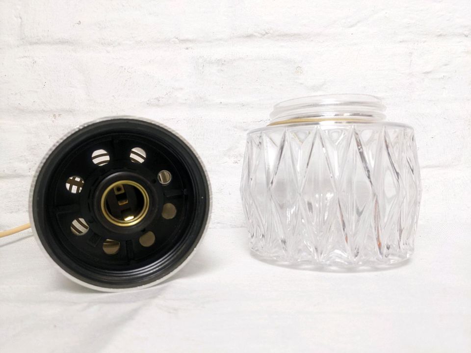 BUR Leuchte,Deckenleuchte,Design,Vintage,mid century,Glas,Alu,70s in Köln