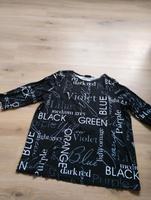 schwarzes T-Shirt mit weißer Schrift Niedersachsen - Göttingen Vorschau