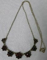 Alte antik Halskette mit Echtem granat Steinen vergoldet Wandsbek - Steilshoop Vorschau