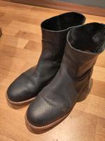 Stiefeletten von Shabbies Amsterdam Größe 41  aus schwarzem Leder Dresden - Gruna Vorschau