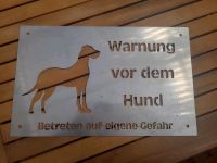 Deutsche Dogge Edelstahl Warnschild Nordrhein-Westfalen - Sassenberg Vorschau