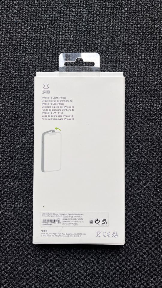 Apple Leder-Case MagSafe für das iPhone 13, Golden Brown in Berlin