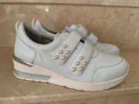 Neu Vitaform Leder 37 Hellgrau Klettschuhe Perlen Edel Elegant Düsseldorf - Wittlaer Vorschau