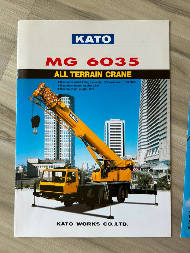 KATO MG 6035 Autokran Manitex CRANE AIR BRIDGE versch. Prospekte in Neuötting