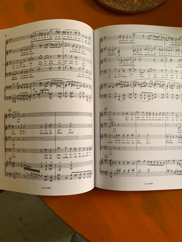 Herrmann Suter „Le Laudi“ Chor-Noten in Berlin