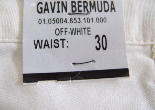 BigStar Gavin Bermuda Short Shorts Off White Weiß Big Star M 30 in Berlin