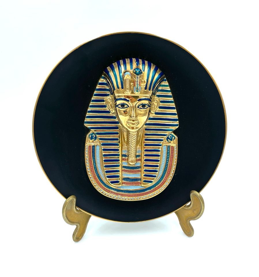 Verschiedene Pharao Wandteller Teller Porzellan Gold Ägypten in Ebersdorf