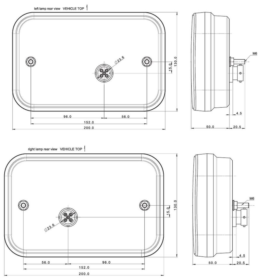 Led Rückleuchten Set Anhänger mit Led Control Box keine Fehlermeldung  Bajonett