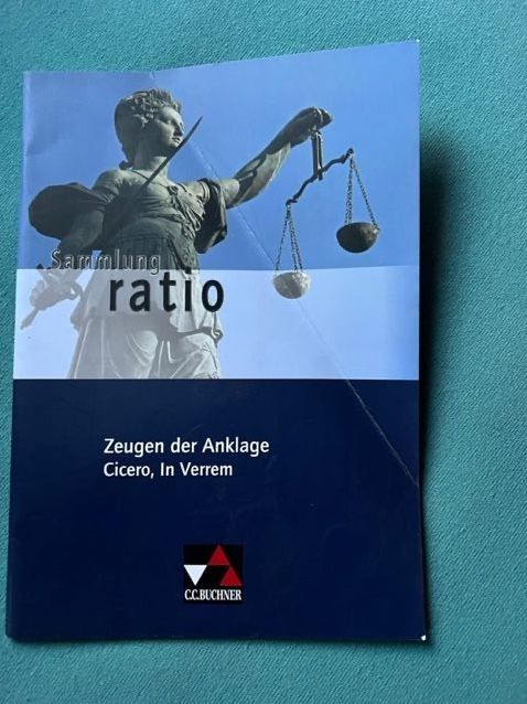 Latein Sammlung ratio Zeugen der Anklage Cicero, In Verrem in Heilbad Heiligenstadt