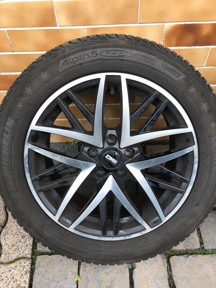 4x Winterkompletträder Michelin Alpine 5  225/55 R17 in Gründau